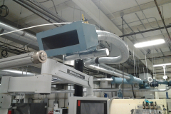Installation utilizing the customers existing silenced pickup chute.  This is where the waste being extracted will enter the pneumatic conveying system.